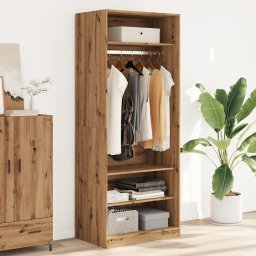 Gossi sifonier, stejar artizanal, 80x50x200 cm, lemn prelucrat