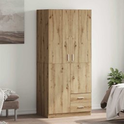 Gossi sifonier, stejar artizanal, 80x52x180 cm, lemn prelucrat