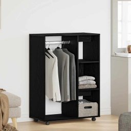Gossi sifonier, stejar negru, 80x40x110 cm, lemn prelucrat