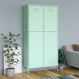 Gossi sifonier, verde menta, 90x50x180 cm, otel