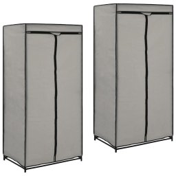 Gossi sifoniere, 2 buc., gri, 75 x 50 x 160 cm
