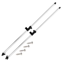 Gossi stalpi de sustinere parasolar barca bimini, 2 buc., aluminiu