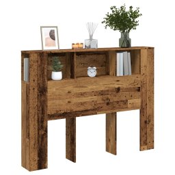 Gossi tablie pat cu dulap lemn vechi 140x18,5x102,5 cm lemn prelucrat