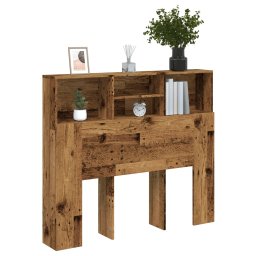 Gossi tablie pat cu dulap, lemn vechi 120x19x103,5 cm lemn prelucrat