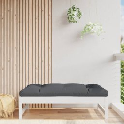 Gossi taburet de gradina, 120x80 cm, alb, lemn masiv de pin