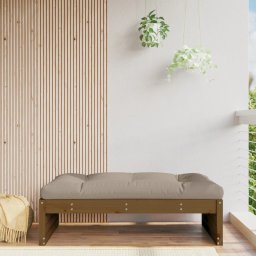 Gossi taburet de gradina, 120x80 cm, maro miere, lemn masiv de pin
