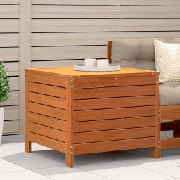 Gossi taburet de gradina, maro ceruit, 62x63,5x53,5cm, lemn masiv pin