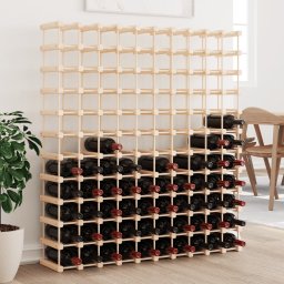 Gossi raft de vin pentru 120 sticle 112,5x23x123,5 cm lemn masiv pin