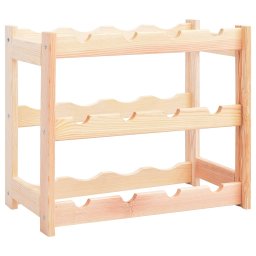 Gossi suport de vin pentru 12 sticle, lemn de pin