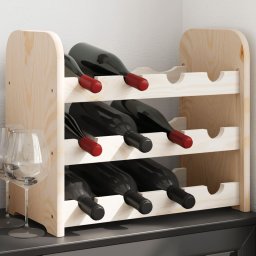 Gossi suport de vinuri, 43x25x37 cm, lemn masiv de pin
