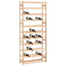Gossi suport pentru sticle de vin, 77 sticle, lemn de pin