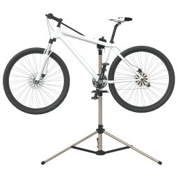 Gossi suport reparare biciclete pliabil reglabil 120-165 cm aluminiu