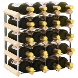 Gossi suport sticle de vin pentru 20 sticle, lemn masiv de pin