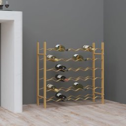 Gossi suport sticle de vin pentru 36 sticle, auriu,metal