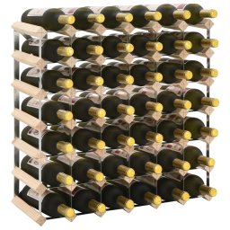 Gossi suport sticle de vin pentru 42 sticle, lemn masiv de pin