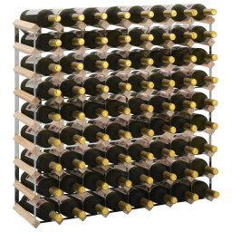 Gossi suport sticle de vin pentru 72 de sticle, lemn masiv de pin