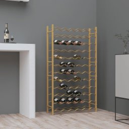 Gossi suport sticle de vin pentru 72 sticle, auriu,metal