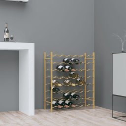 Gossi suport sticle de vin, 48 sticle, auriu, metal