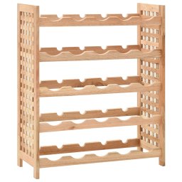 Gossi suport sticle vin pentru 25 sticle, 63x25x73 cm, lemn masiv nuc