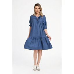 Rochie Dama, Eranthe, Boho Style, cu Pictura Realizata Manual V350