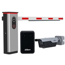 Kit bariera auto si camera recunoastere placute Dahua, 4MP, IR 30m, alarma acustica si vizuala, lungime brat cu LED 4m, detectie vehicul