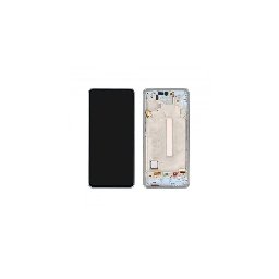 Display cu touchscreen si rama Samsung Galaxy A53 5G, SM-A536B, Blue, Original Service Pack