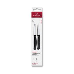 Victorinox - Set de 2 cuțite pentru legume Swiss Classic, lamă 8 cm, negru