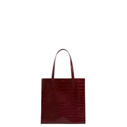 TED BAKER Geantă Wenella Croc Effect Large Icon 281942 wine