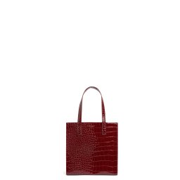 TED BAKER Geantă mică Wenonaa Croc Effect Small Icon 281945 wine