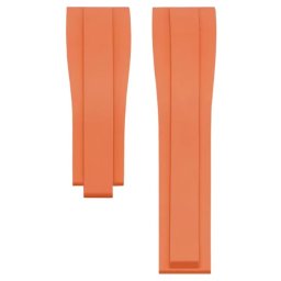 Curea pentru Rolex portocalie 20mm fără cataramă