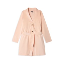 Gisela Halat de baie scurt roz pal