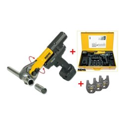 Pachet presa radiala cu acumulator Mini-Press ACC Li-Ion Super-Aktion + 3 clesti de presare 578X11 REMS R220