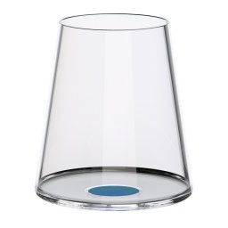 Set 2 pahare de cristal Trebonn SplitGlass 2025112, 450 ml, Ø9.2x10.5 cm, Posibilitate atasare picior, Albastru