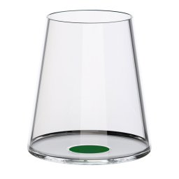 Set 2 pahare de cristal Trebonn SplitGlass 2025113, 450 ml, Ø9.2x10.5 cm, posibilitate atasare picior, Verde