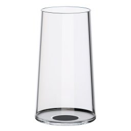 Set 2 pahare de cristal Trebonn SplitGlass 2025130, 320 ml, Ø7.8x12.5 cm, Posibilitate atasare picior, Negru
