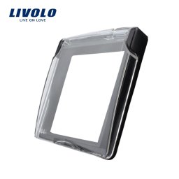 Capac de protectie rezistent la apa pentru prizele din sticla Livolo, Negru, VL-XW001-2B