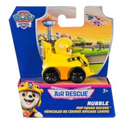 PATRULA CATELUSILOR PUP SQUAD RACERS AIR RESCUE VEHICUL METALIC RUBBLE SCARA 1 LA 55 SuperHeroes ToysZone