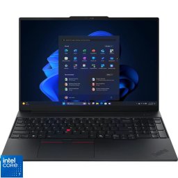 Laptop Lenovo ThinkPad E16 Gen 3, Procesor Intel® Core™ 7 240H, 16 inch, WUXGA, IPS, 16GB DDR5 RAM, 512GB SSD, Intel® Graphics, Windows 11 Pro, Negru (INT Keyboard)