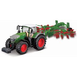 Bburago Fendt tractor + tedder flywheel, model vehicle