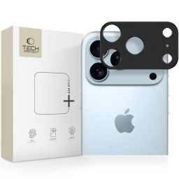 Protecție cameră Tech-Protect Camalloy Fit+ pentru iPhone 17 Pro Max, aluminiu premium, rezistentă la zgârieturi, neagră