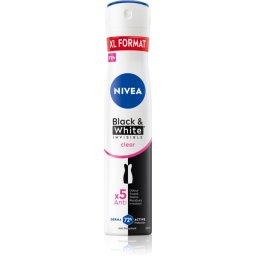 NIVEA Black & White Invisible Clear spray anti-perspirant pentru femei 200 ml