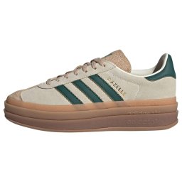ADIDAS ORIGINALS Sneaker low 'Gazelle Bold' bej deschis / auriu / verde închis