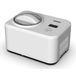 Aparat pentru preparat inghetata Glace HICM-150WHYG, Capacitate bol 1.5L, Compresor incorporat, Dsiplay LED, Timer, Mentinere la rece, Functie iaurt, Bol inghetata detasabil, 150W, Alb