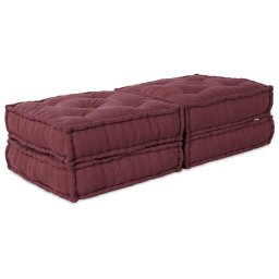 Perna 2 pcs Rosu 70 x 70 x 36 cm Poliester GartenMobel Dekor