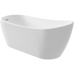 ARNIKA Cadă freestanding, asimetrica - 160 cm Finisaj: Alb KDA_016W