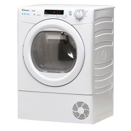 Uscator de rufe Candy CRE H10A2DE-S, Pompa de caldura, EasyCase, Kilo detector, 10 kg, Clasa E, Alb
