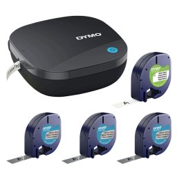 Kit DYMO LetraTag LT-200B Bluetooth cu 3 benzi argintii pentru identificarea echipamentelor si imprimare de pe smartphone 2172855AG