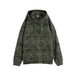 SCOTCH & SODA Futer All Over Printed Hoodie U9E00875T 364 ikat feather thyme