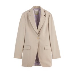 SCOTCH & SODA Sacou Gabardine Single Breasted U9G00996T 292 plaza taupe
