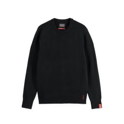SCOTCH & SODA Pulover Soft Knit Regular Fit Crew Neck 181342 021 meteorite